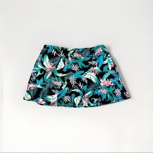 Tommy Bahama Skort Skirt Women’s XL Black Green Flounce Golf Tennis Pickleball